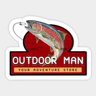 Outdoor Man Sticker